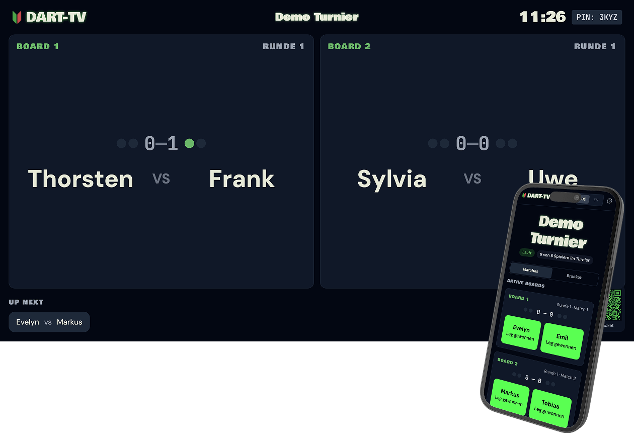 DART-TV Demo-Ansicht